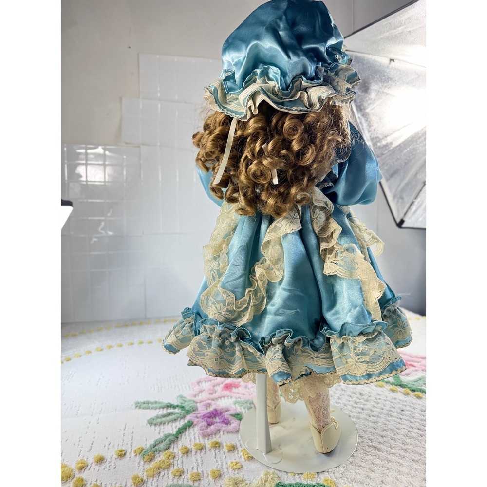 Dianna Effner Porcelain Doll McDonalds n Me Treasured Heirloom Blue Lace Dress - Picture 9 of 13
